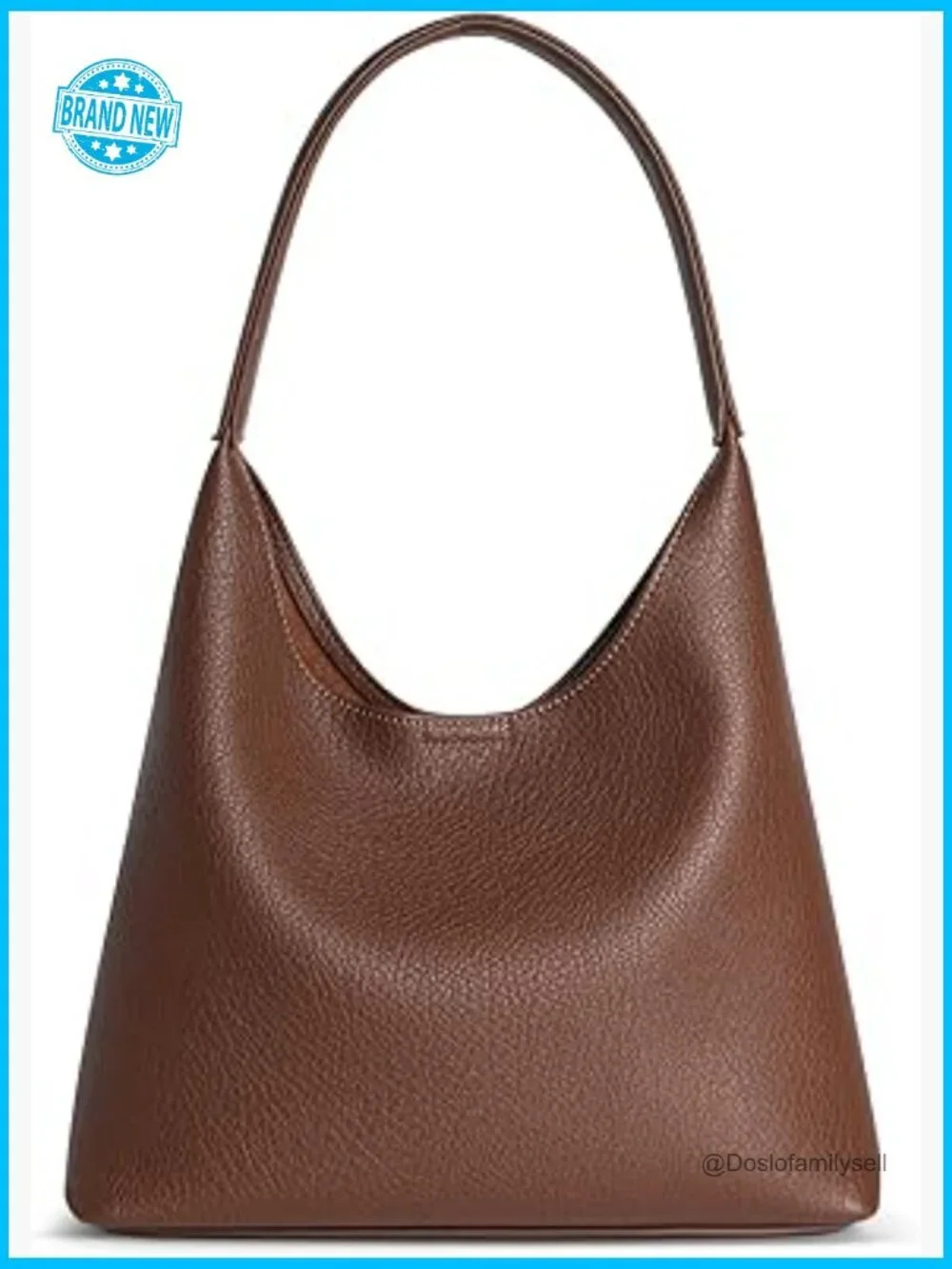 Small Slouchy Hobo Purse Vegan Leather Shoulder Bag Trendy Everyday Tote